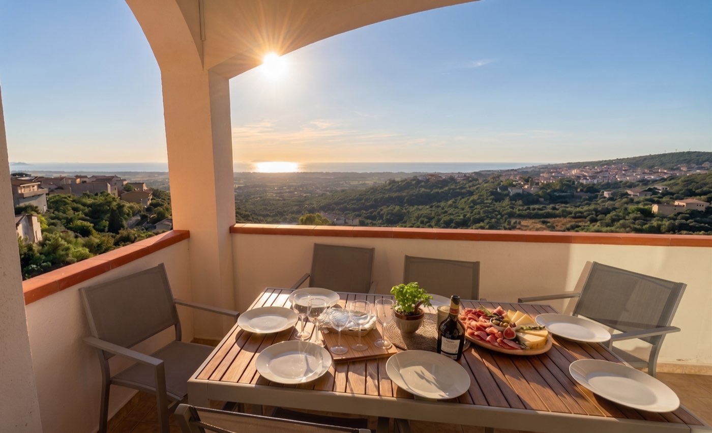 Panoramic terrace view